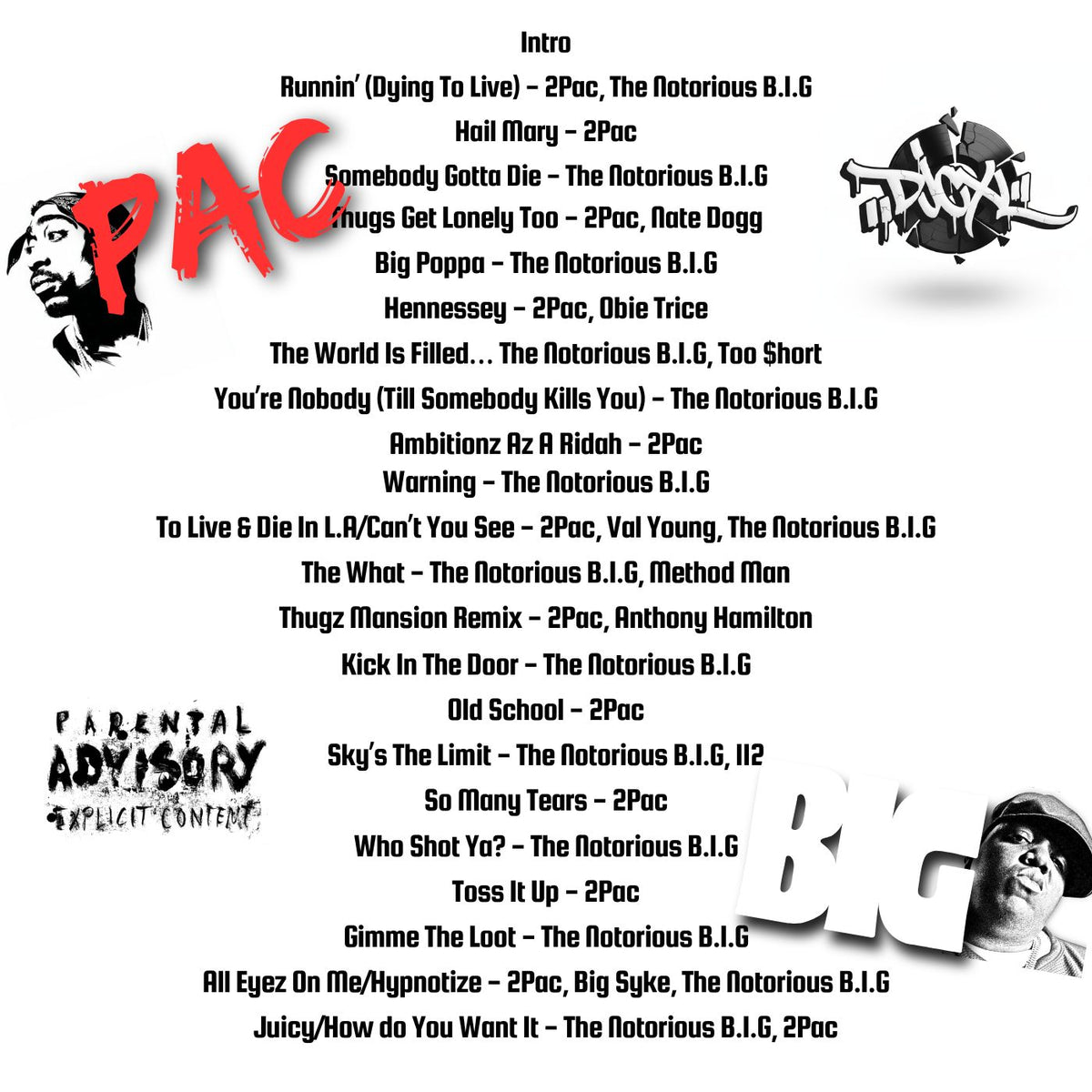 NEW! - Pac & Big Mixtape/MP3 Only